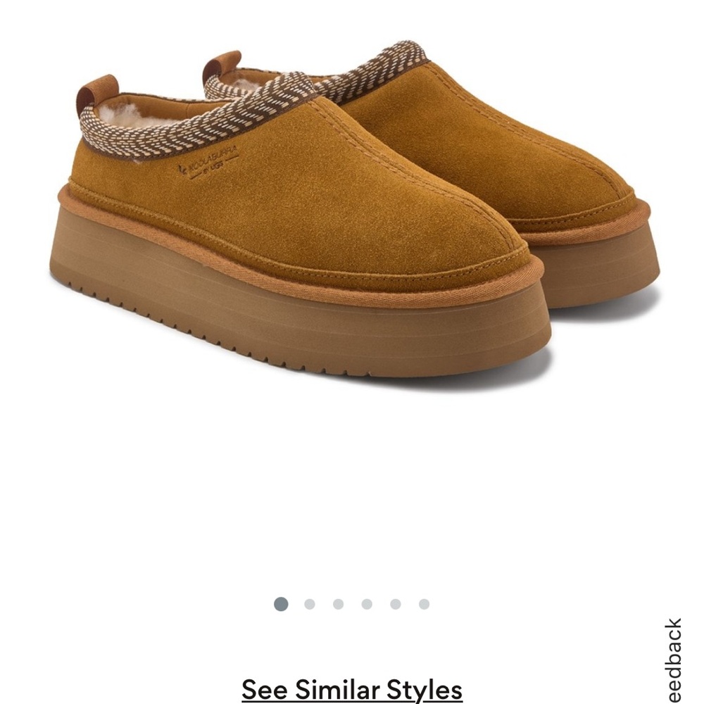 Koolaburra Tan Suede Slip-On Shoes